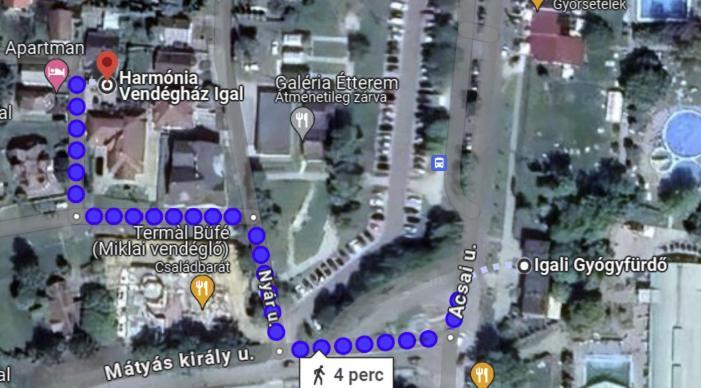 Harmonia Vendeghaz 100 Meterre Az Igali Gyogyfuerdotol公寓 外观 照片